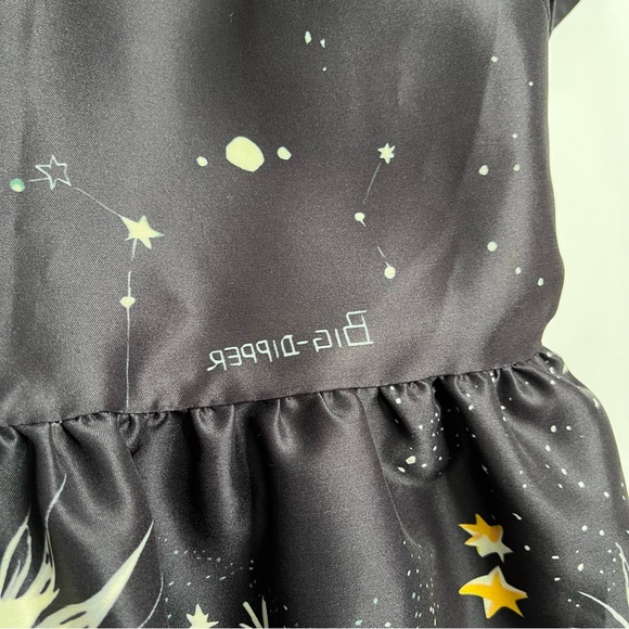 LIMITED EDITION Valentino Spa Cosmo Astrology Planet Star Space Navy ALine Dress - Picture 9 of 17